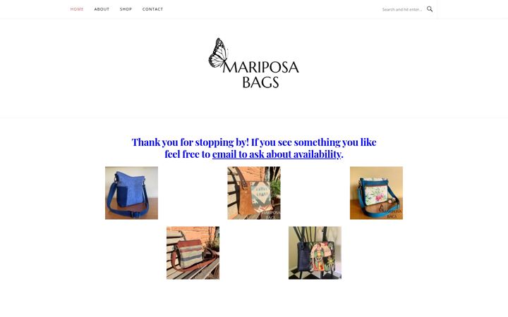 Screenshot of melindaangle.com