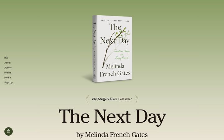Screenshot of melindafrenchgates.com