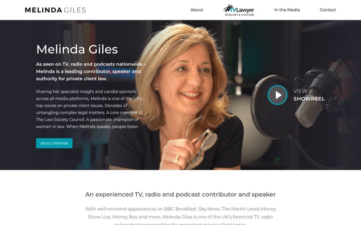 Screenshot of melindagiles.com