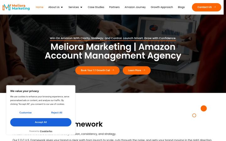 Screenshot of melioramarketing.com