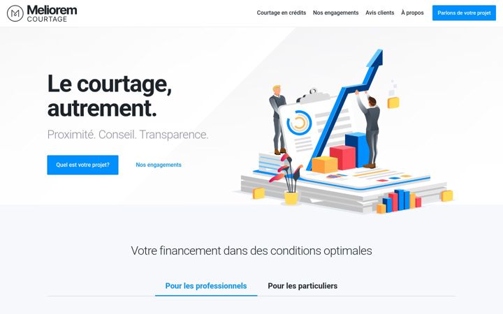 Screenshot of melioremcourtage.com