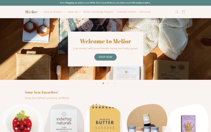 Screenshot of meliorrefillery.com