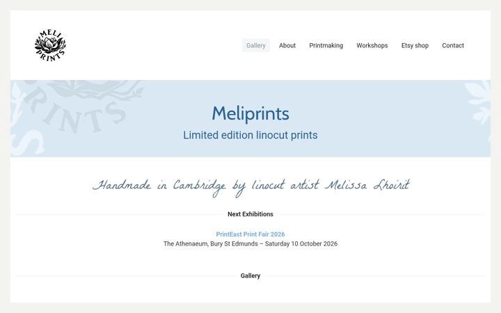 Screenshot of meliprints.com