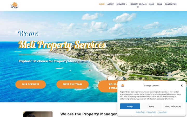 Screenshot of melipropertyservices.com