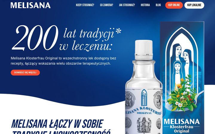 Screenshot ta' melisanaklosterfrau.pl