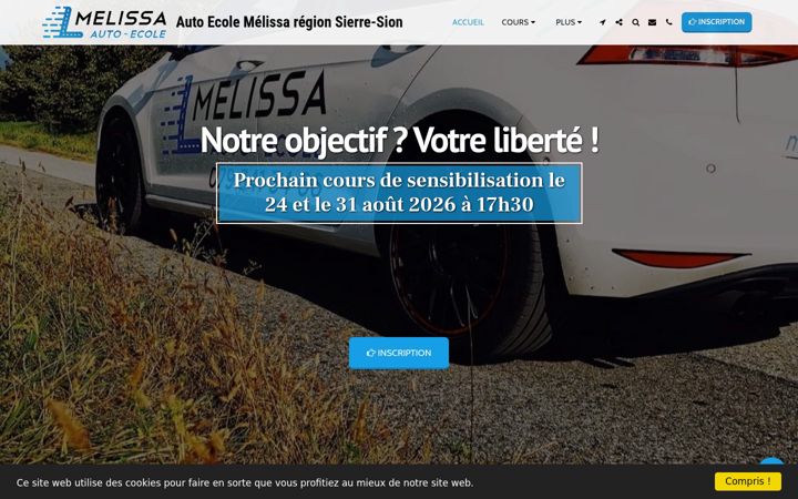 Screenshot of melissa-auto-ecole.com