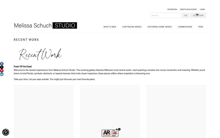Screenshot of melissaschuchstudio.com