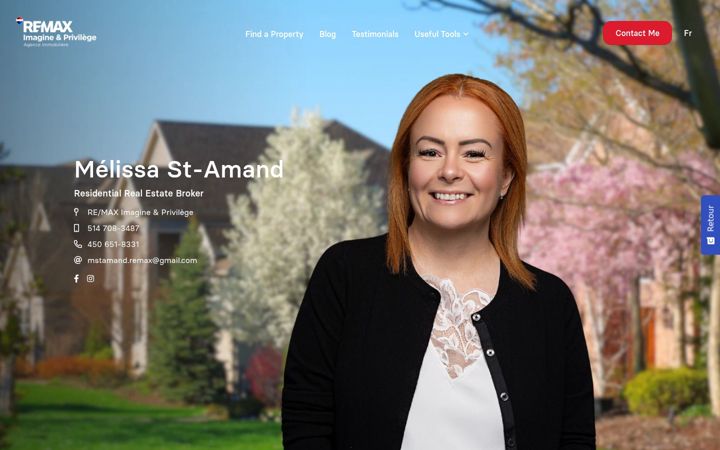 Screenshot of melissastamand.com