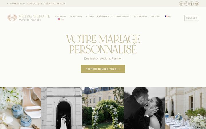 Screenshot of melissawilpotte.com