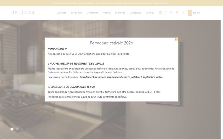 Screenshot of meljac.com