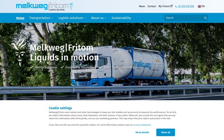 Screenshot of melkwegfritom.com