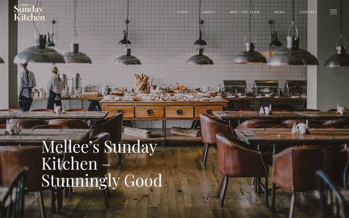 Screenshot of melleessundaykitchen.com