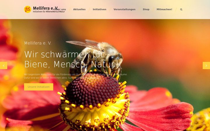 Screenshot of mellifera.de
