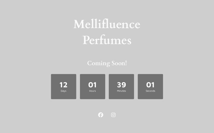 Screenshot of mellifluence-perfumes.com