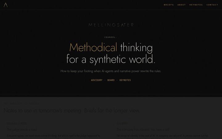 Screenshot of mellingsater.com