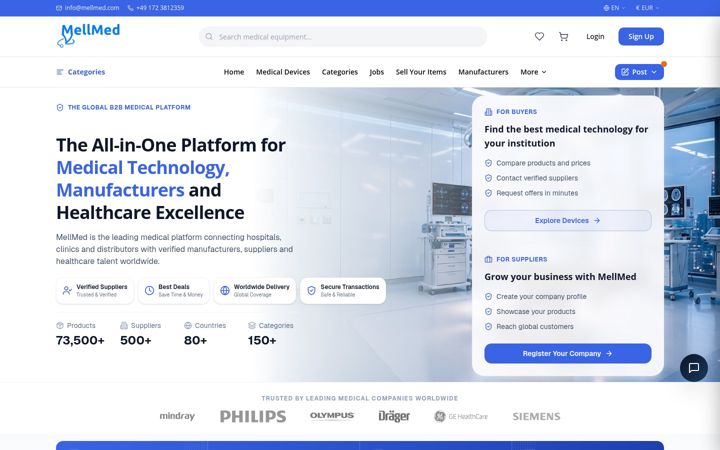 Screenshot of mellmed.com