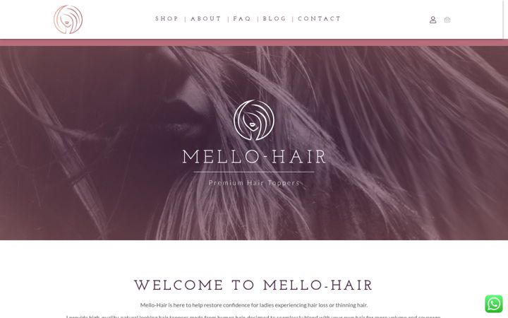 Screenshot of mello-hair.com