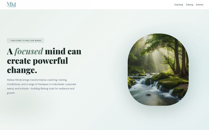 Screenshot of mellow-minds.com