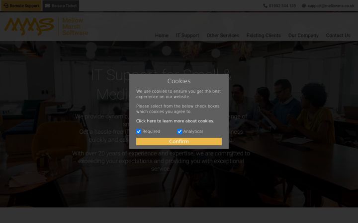 Screenshot of mellowms.co.uk