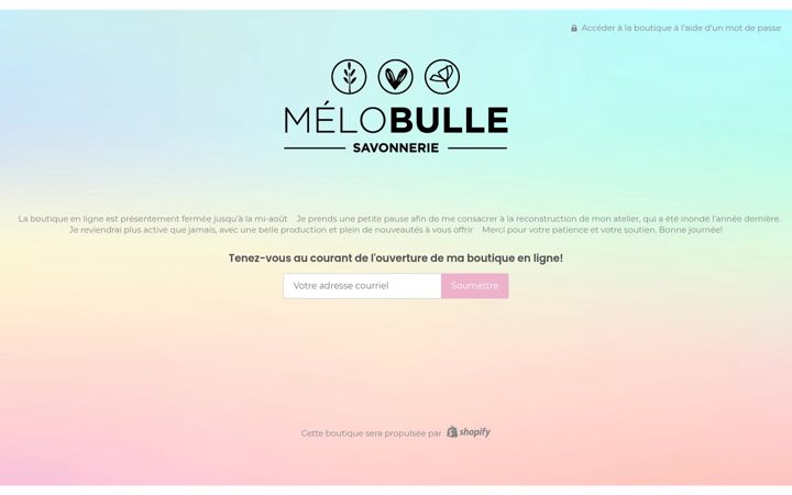 Screenshot of melobulle.com