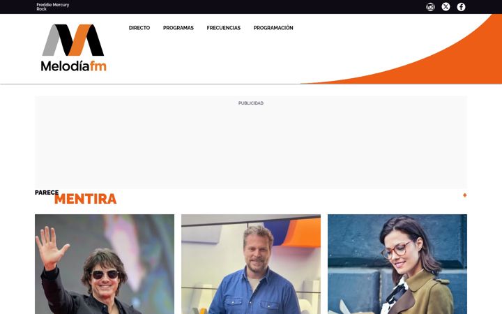 Screenshot of melodia-fm.com