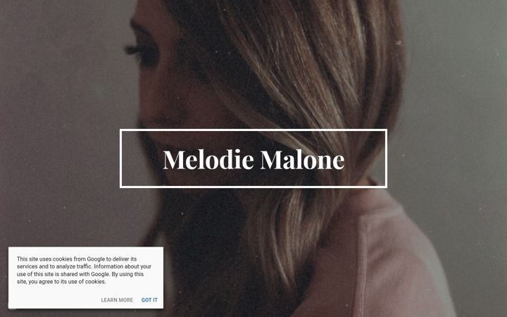 Screenshot of melodiemalone.com