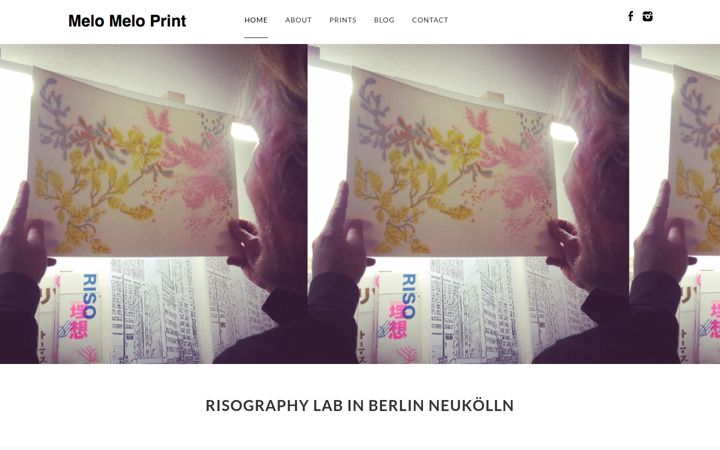 Screenshot of melomeloprint.com