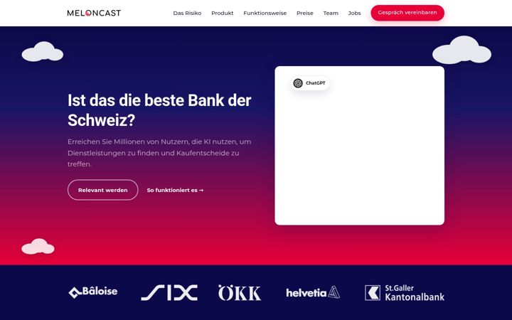 Screenshot of meloncast.com