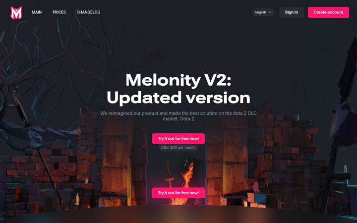 Screenshot of melonity.gg