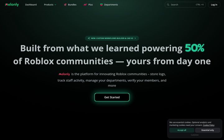 Screenshot of melonly.xyz