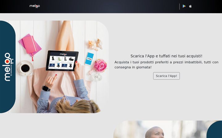 Screenshot of melooapp.com