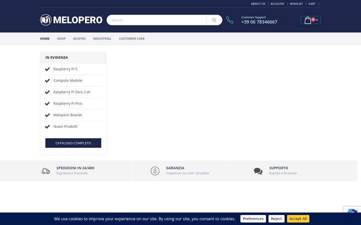 Captura de pantalla de melopero.com