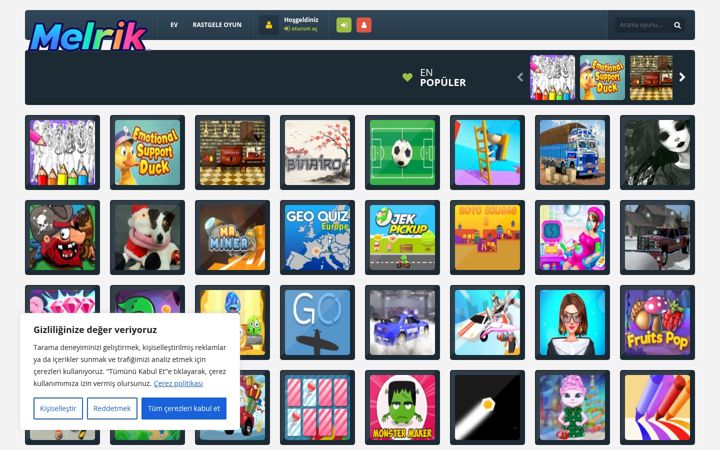 Screenshot of melrik.com
