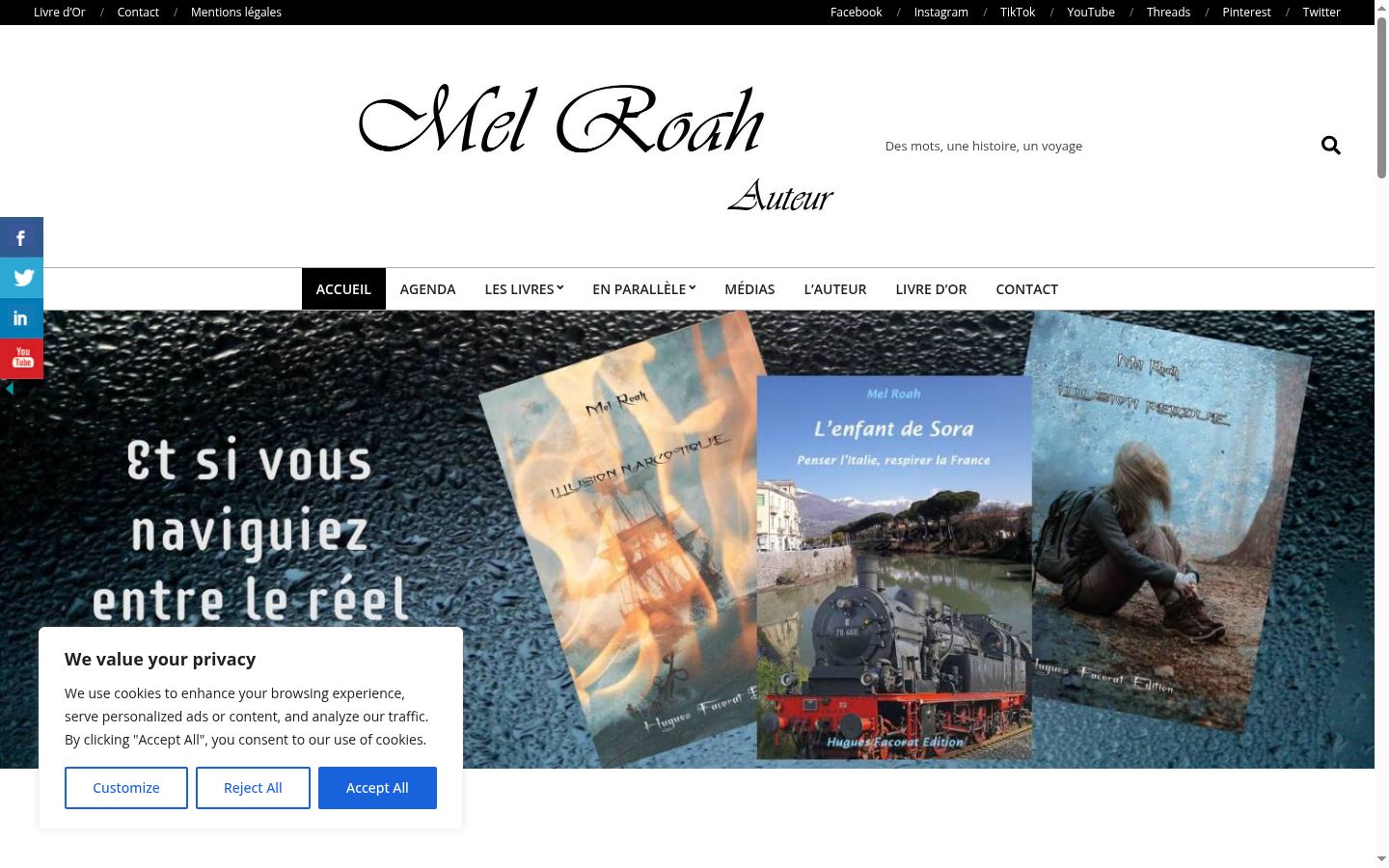 Screenshot tal-banner tal-kunsens muri qabel kwalunkwe interazzjoni