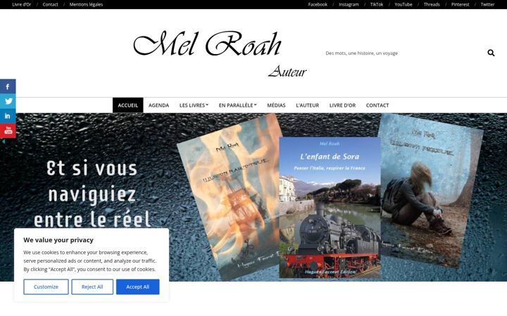 Screenshot of melroah.com