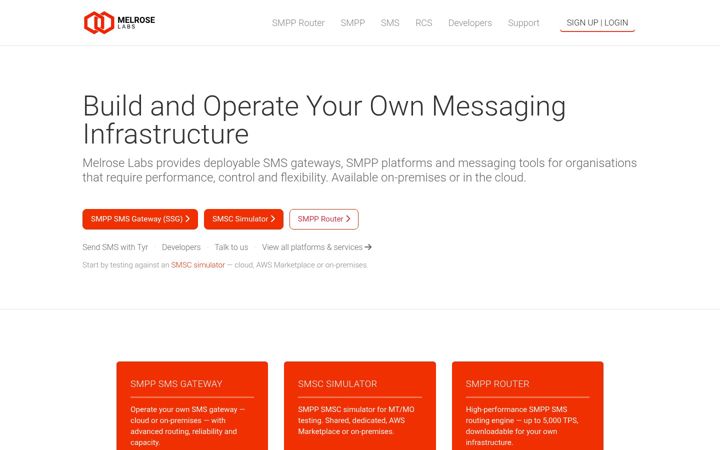 Screenshot of melroselabs.com