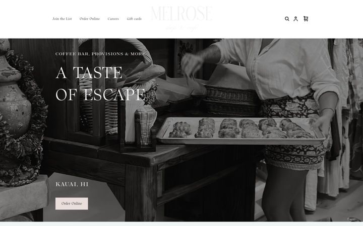 Screenshot of melrosetogo.com