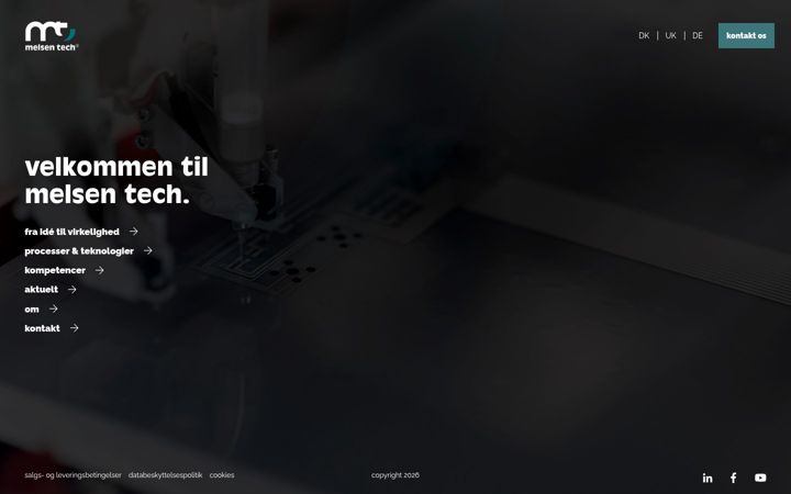 Snímek obrazovky melsentech.com