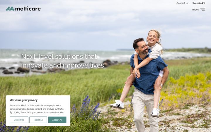 Screenshot of melticare.com