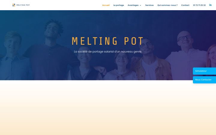 Screenshot of melting-pot-portage.com
