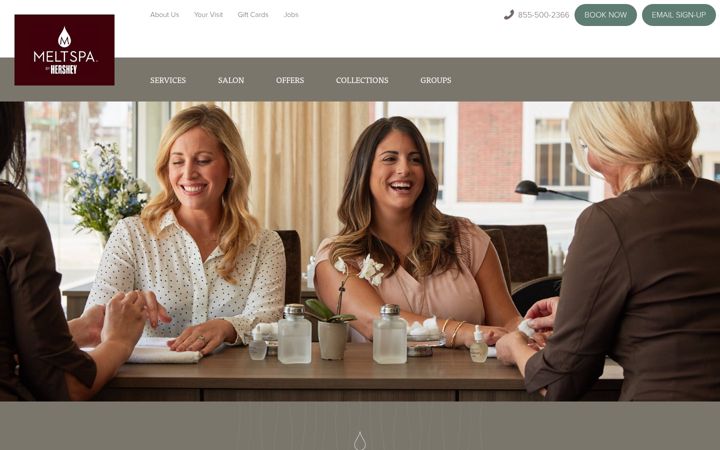 Screenshot of meltspa.com