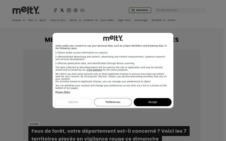 Zrzut ekranu melty.fr