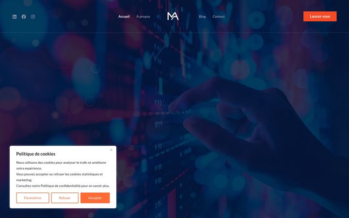 Screenshot of melvista-agency.com