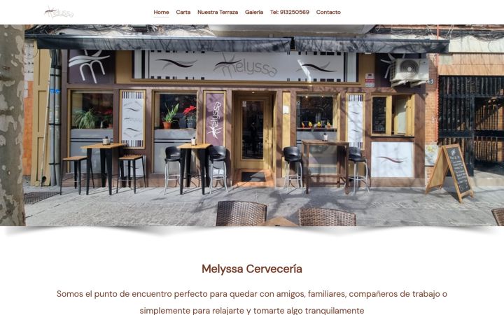 Screenshot of melyssacerveceria.com