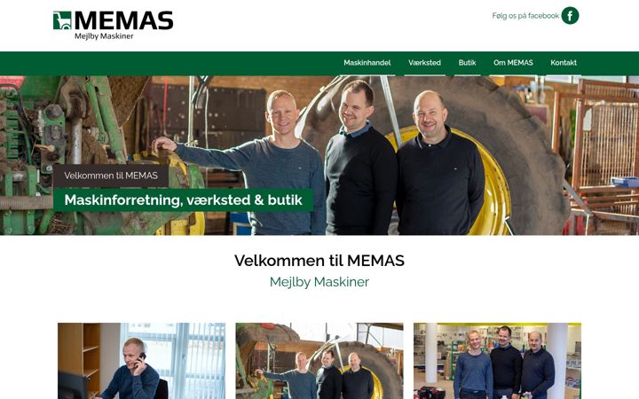 Kuvakaappaus sivustosta memas.dk
