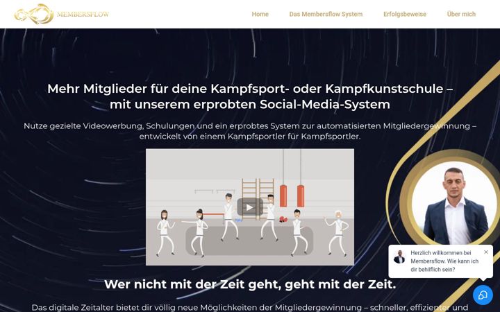 Ekraanipilt saidist membersflow.de
