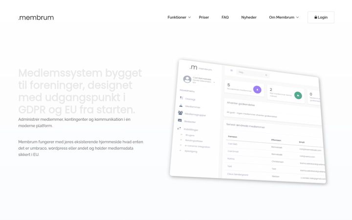 Screenshot of membrum.io