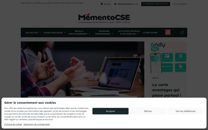 Screenshot of mementocse.com