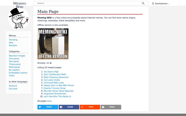 Screenshot of meming.world