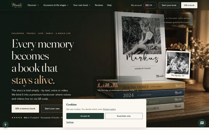 Screenshot of meminto.com